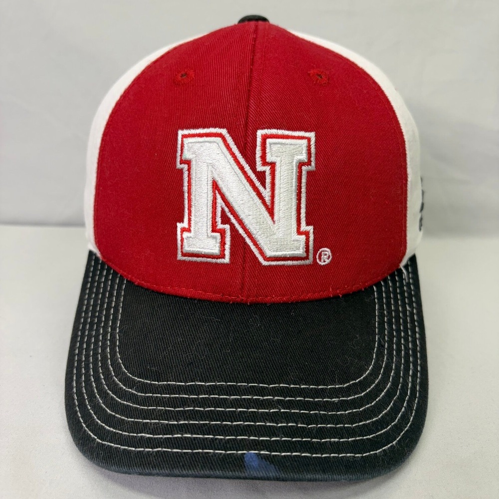 Adidas Nebraska Huskers Hat Youth OSFM Red White Black Embroidered Cap